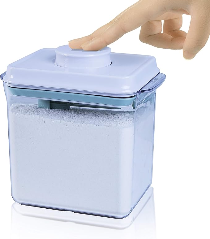 BopTop (1pc - 1700ml) Airtight Food Storage Container – Mechanical Silicone Seal Canister - BPA-Free - 1.79Qt-CubbioJoy