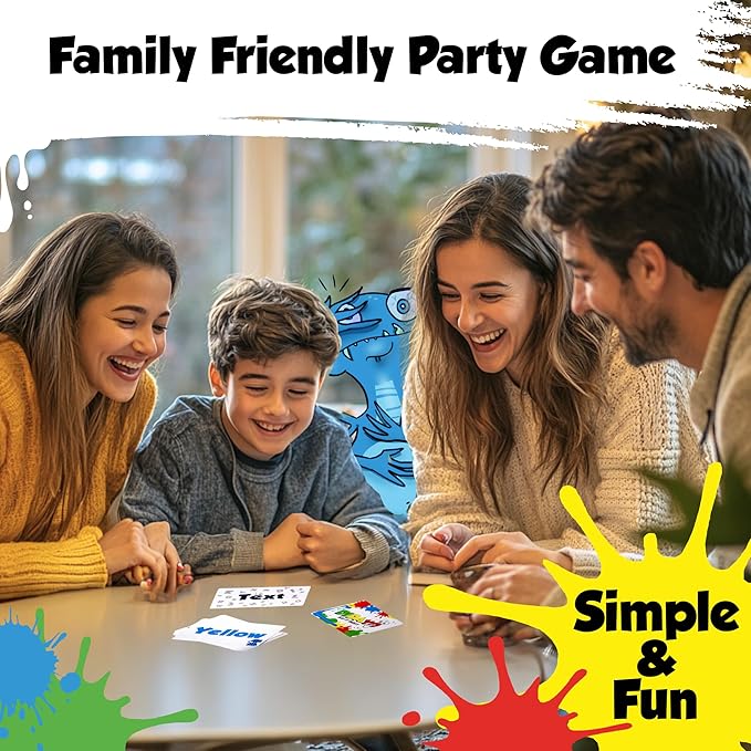 DiDaYo - Fast Paced Family Games, Brain Teaser Card Game for Kids 8-12, Ideal Speed Color Game for Teens and Adults, Fun Slumber Party Games, 2-8 Players, Travel Friendly-CubbioJoy