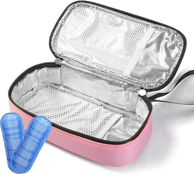 Insulated Breastmilk Cooler Bag with 2 Ice Packs - Breastmilk Cooler Organizer Bag for Daycare, Breastfeeding Mom Travel Outdoor-CubbioJoy