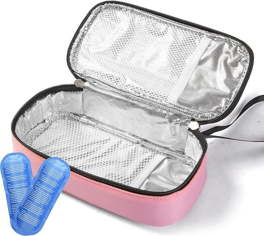 Insulated Breastmilk Cooler Bag with 2 Ice Packs - Breastmilk Cooler Organizer Bag for Daycare, Breastfeeding Mom Travel Outdoor-CubbioJoy