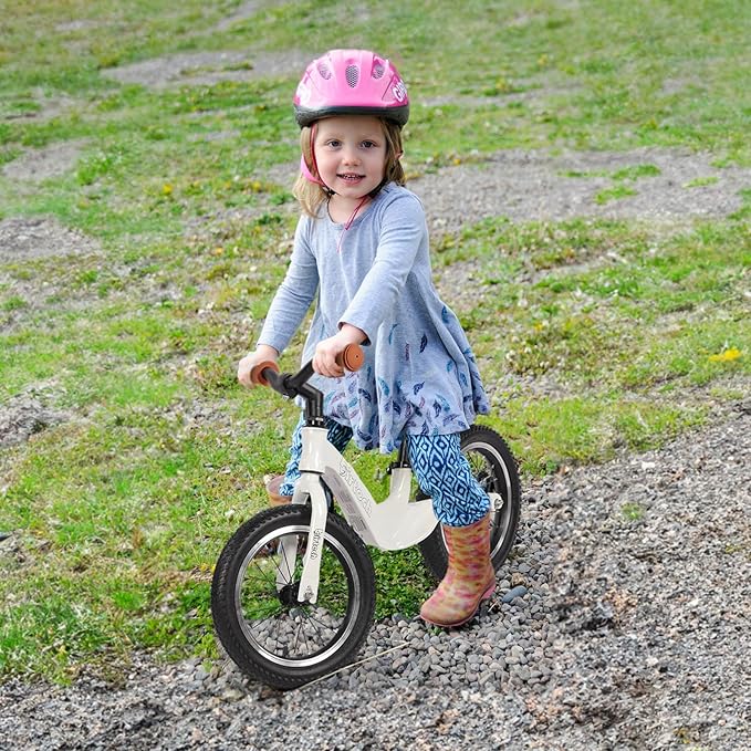 14" Kids Balance Bike for 3,4,5,6 Year Old Boys and Girls, Air Tires with Magnesium Alloy Frame, Lightweight No Pedal Toddler Training Bicycle-CubbioJoy