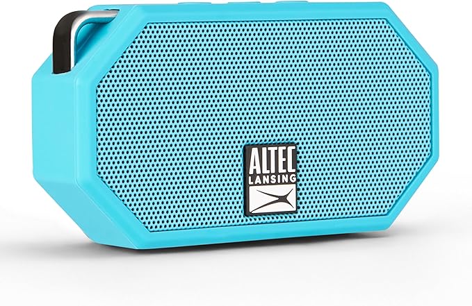 Altec Lansing Mini H2O - Waterproof Bluetooth Speaker, IP67 Certified & Floats in Water, Compact & Portable Speaker for Hiking, Camping, Pool, and Beach,Aqua-CubbioJoy