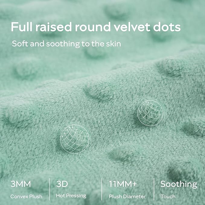 JELLYMONI Fleece Baby Sleep Sack 12-24 Months, 1.5 Tog Warm Winter Baby Wearable Blanket with Plush Dots and 2-Way Zipper, Cotton Toddler Sleep Sack-CubbioJoy