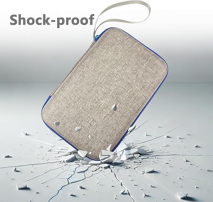 Case Compatible with Giiker Super Slide Brain Games, Protective Storage Bag Holder for Giiker Brain Teaser Puzzles Games Toys (Only Case) (Blue-Grey)-CubbioJoy