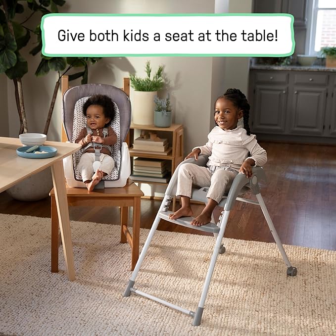 Ingenuity Trio Foldaway 6-in-1 Baby High Chair, 6 Ways to Use, Toddler Chair, Foldable Legs, 6M-5Y - Quill-CubbioJoy