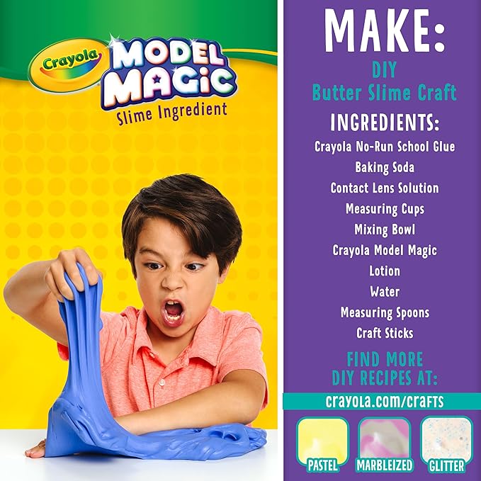 Crayola Model Magic - White (75ct), 1oz Modeling Clay Alternative, Molding Air Dry Clay for Kids, Bulk Art Supplies, Must Have Teacher Classroom Essentials-CubbioJoy