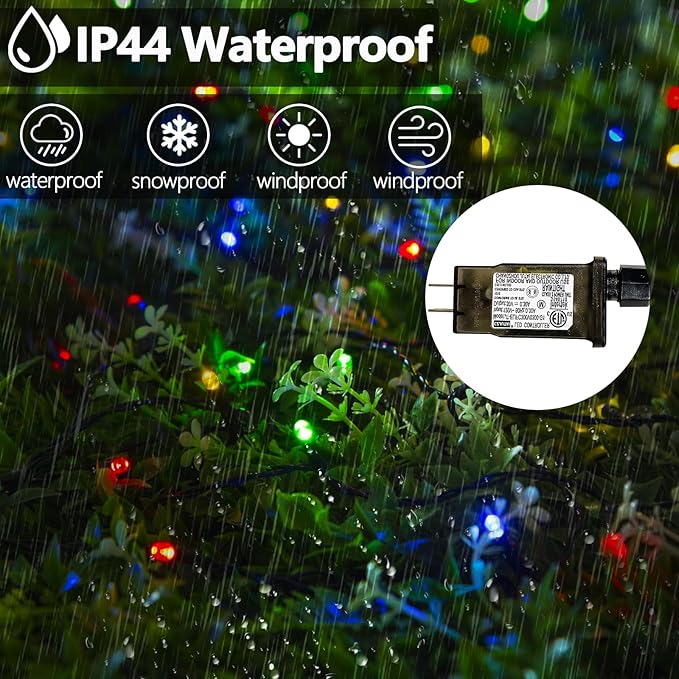Albelt Smart Color Changing Halloween Lights, Christmas Decoration Lights with Remote & Timer, 66 FT 200 LED RGB Twinkle Fairy String Light Waterproof for Indoor Outdoor Fall Xmas Tree Decor-CubbioJoy