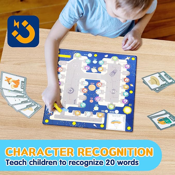 deli Magnetic Alphabet Maze, Wooden Montessori Toys for Tolddlers, Learning Educational Fine Motor Skills Toys for Kids 3 4 5 Year Old Gifts-CubbioJoy