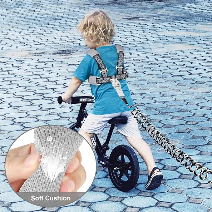 Accmor Toddler Harness Leash, Reflective Kid Harness with Anti Lost Wrist Link, Child Walking Harness Kids Leash Wristband Belt with Lock for Baby Boys Girls to Outdoor Travel-CubbioJoy