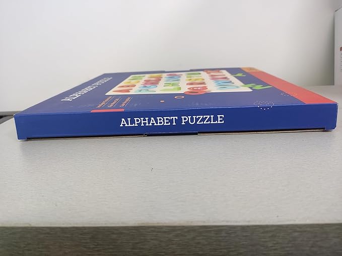 Coogam Wooden Alphabet Puzzle – ABC Letters Sorting Board Blocks Montessori Matching Game Jigsaw Educational Early Learning Toy Gift for Preschool Year Old Kids-CubbioJoy