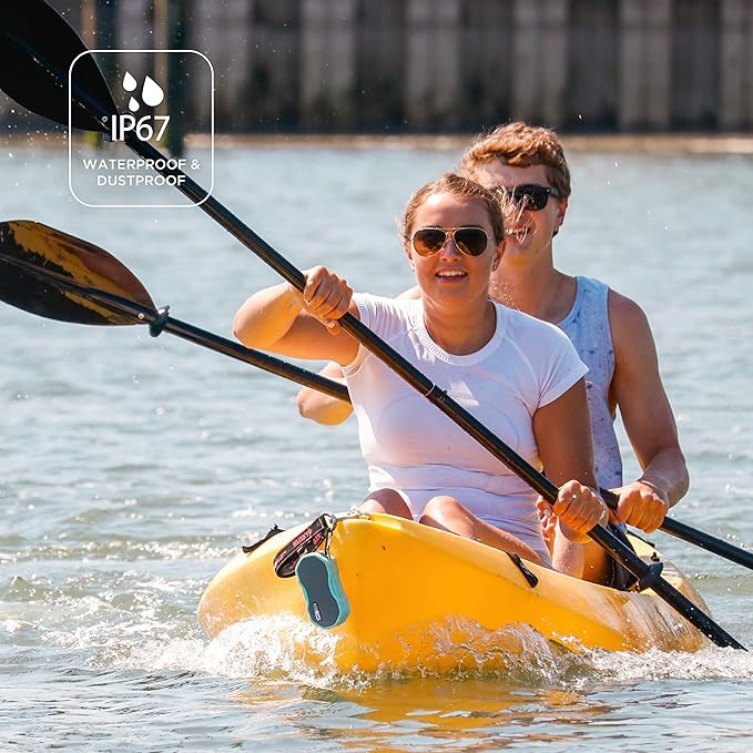 Altec Lansing Baby Boom XL - Waterproof Bluetooth Speaker, Wireless & Portable Speaker for Travel & Outdoor Use, Deep Bass & Loud Sound, 1 Pack, Blue-CubbioJoy