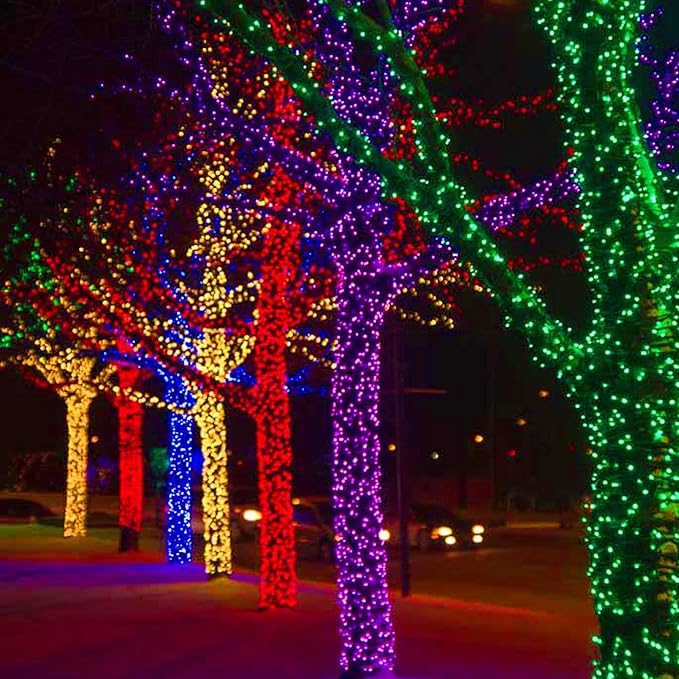 Dazzle Bright Green Christmas String Lights, 100 LED 33 FT Halloween Lights with 8 Modes, Waterproof Christmas Decorations for Indoor Outdoor Holiday Party Home Tree Decor-CubbioJoy