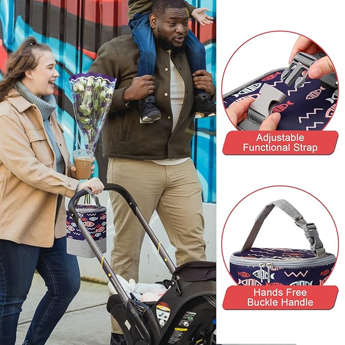 Accmor Breastmilk Cooler Bag, Baby Bottle Cooler Bags, Insulated Bottle Cooler Tote Bags On The Go, Fits 4 Large 8oz Bottles, for Nursing Mom Daycare Travel-CubbioJoy