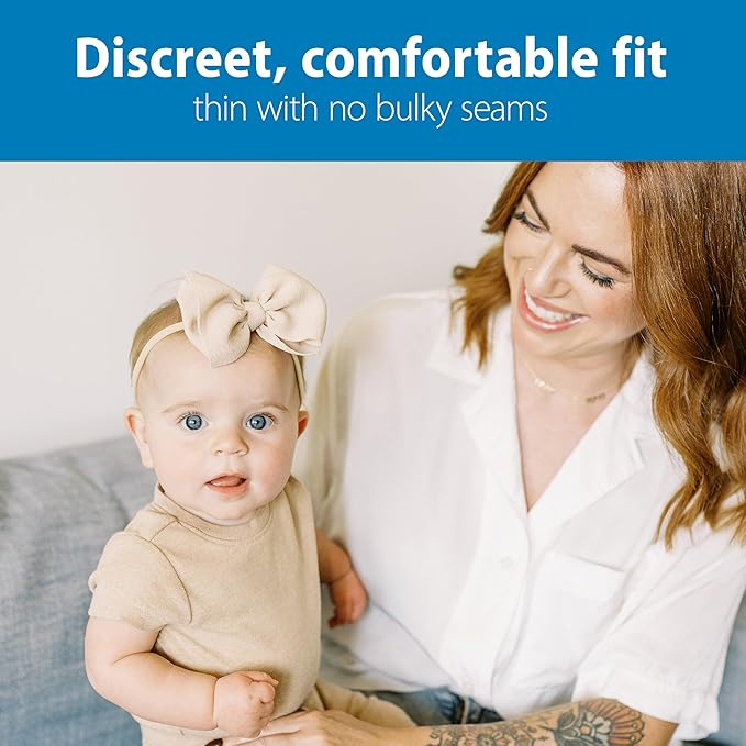 Dr. Brown's Reusable Breast Pads for Breastfeeding, Washable Nursing Pads with Laundry Bag, Day & Night Absorption, 8 Count-CubbioJoy