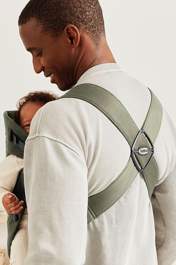 BabyBjörn Baby Carrier Mini, Woven, Dark Green-CubbioJoy