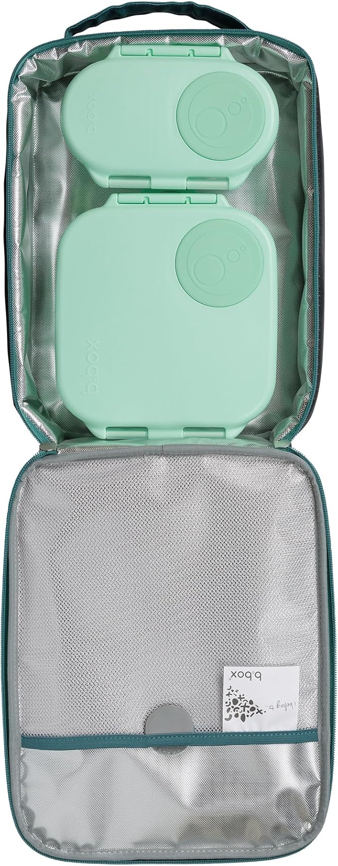 b.box Snack Containers for Kids, Toddler Snack Box Container, Reusable Small Bento Box for Lunch, School & Travel, Leak Proof, BPA free, Dishwasher Safe, Ages 4 months+ (Spearmint, 12oz capacity)-CubbioJoy