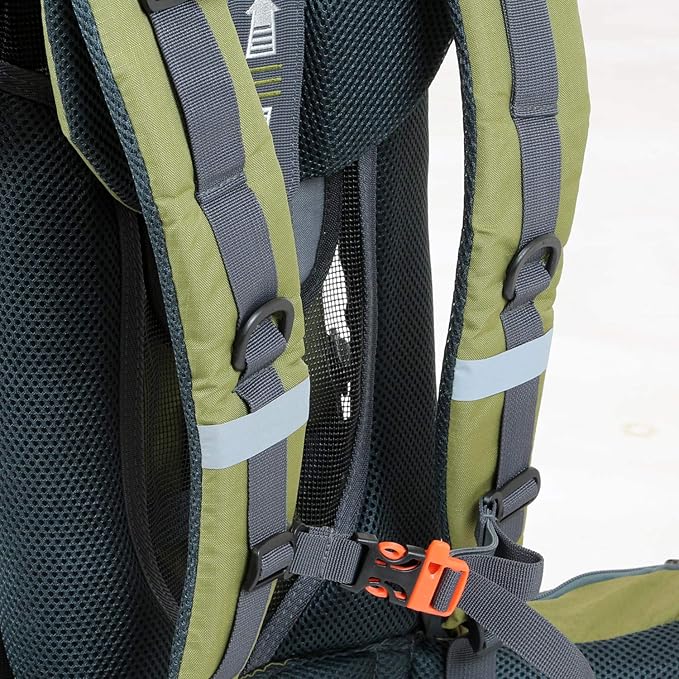 ClevrPlus Canyonero Camping Baby Backpack Hiking Kid Toddler Child Carrier with Stand and Sun Shade Visor, Army Green-CubbioJoy