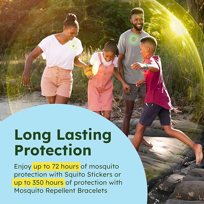 BugMD Mosquito Repellent Bundle: 78 Safe & Effective Squito Stickers and 10 DEET-Free Citronella Bracelets for Kids & Adults - Perfect for Camping, Beach, Hiking & Outdoor Adventures-CubbioJoy