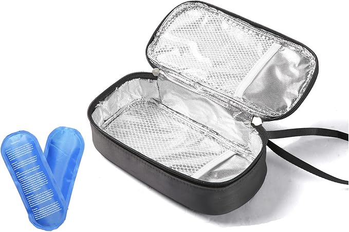 Insulated Breastmilk Cooler Bag with 2 Ice Packs - Breastmilk Cooler Organizer Bag for Daycare, Breastfeeding Mom Travel Outdoor-CubbioJoy