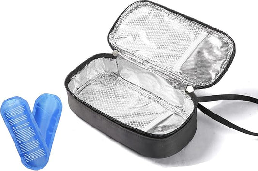 Insulated Breastmilk Cooler Bag with 2 Ice Packs - Breastmilk Cooler Organizer Bag for Daycare, Breastfeeding Mom Travel Outdoor-CubbioJoy