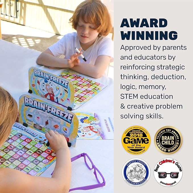 Brain Freeze™ Board Game – Fun Memory Game for Kids & Families, Educational Toys & Learning Game, Logic & Deduction Challenge, Ages 5+-CubbioJoy