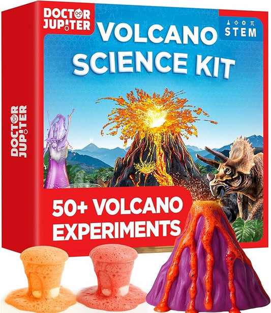 Doctor Jupiter Erupting Volcano Science Kit for Kids Ages 8+ | Birthday Gift Ideas for Boys 8-9-10-11-12 Year Olds | STEM Learning & Educational Science Projects-CubbioJoy