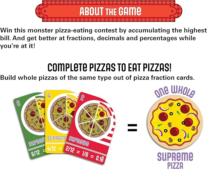 Blobby's Pizza Math Card Game: Crazy Fun Strategic Pizza Eating Contest Between Cute Monsters!-CubbioJoy