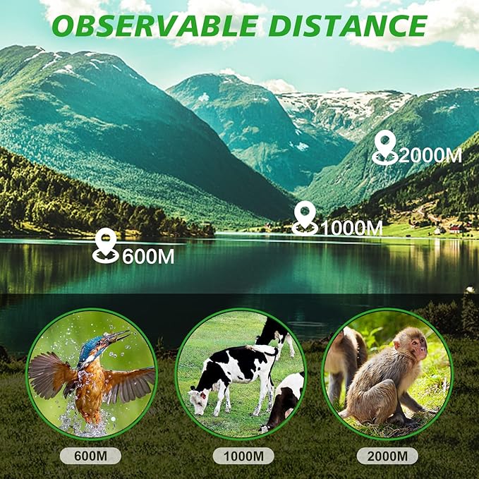16X52 Monocular Telescope High Powered for Adults, 2023 Power Prism Compact Monoculars for Adults,HD Monocular Scope for Gifts, Outdoor Activity,Bird Watching,Hiking,Concert,Travelling-CubbioJoy