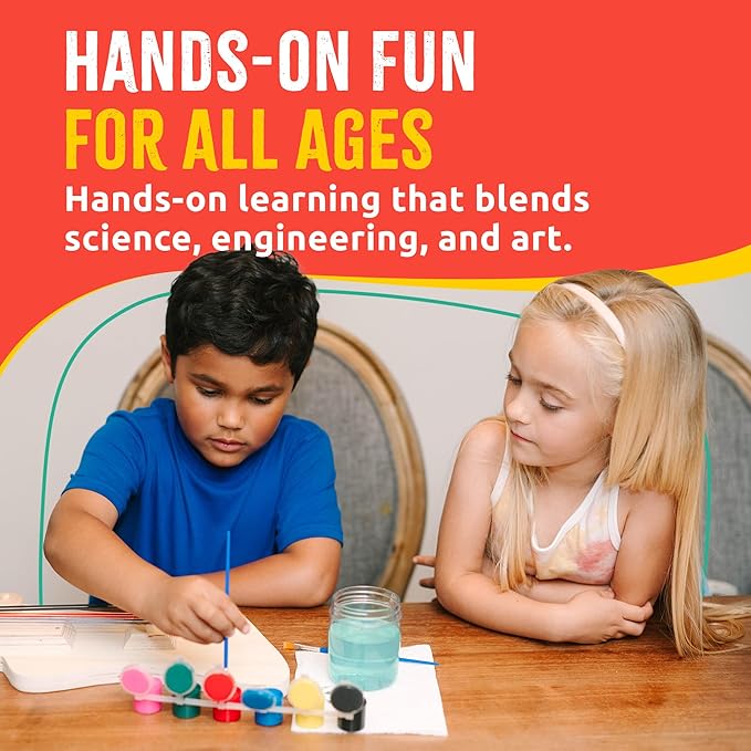 DIY Wood Building Kits, STEM Woodworking Kit for Kids, Creative Fun Craft Projects, Great Gift for Boys & Girls (Wooden Guitar, 1-Pack)-CubbioJoy