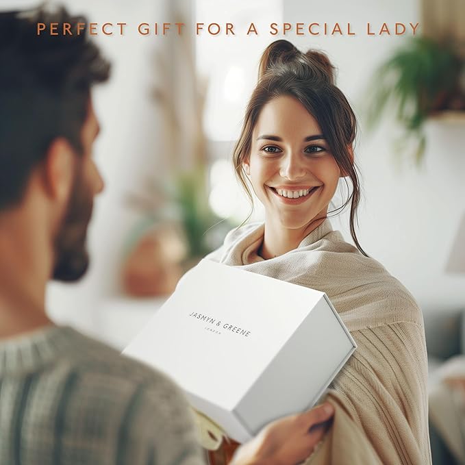 Jasmyn & Greene Luxury Spa Gift Basket for Women - 10 Relaxing Spa Birthday Gifts for Women with Lavender. Bridal Shower Gifts for Woman with Self Care Kit. Get Well Soon Package for Mother Sister.-CubbioJoy