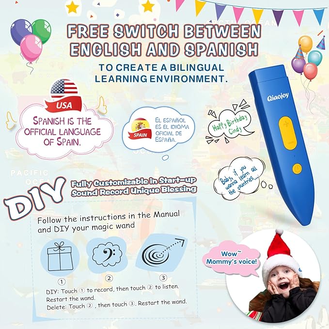 Bilingual Interactive for Kids Talking USA Map Dinosaur Poster for Kids Learning and Educational Toys,Talking Educational Dinosaur Toy for Ages 3 to 12 Years Old,Learning Chart for Preschool/Gift-CubbioJoy