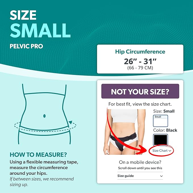 BraceAbility Pelvic Pro - Patented Prolapsed Uterus Support Belt - Women's Brace for Treating Dropped Bladder, Uterine Prolapse, Vulvar Varicosities, Postpartum and Symphysis Pubis Dysfunction (S)-CubbioJoy