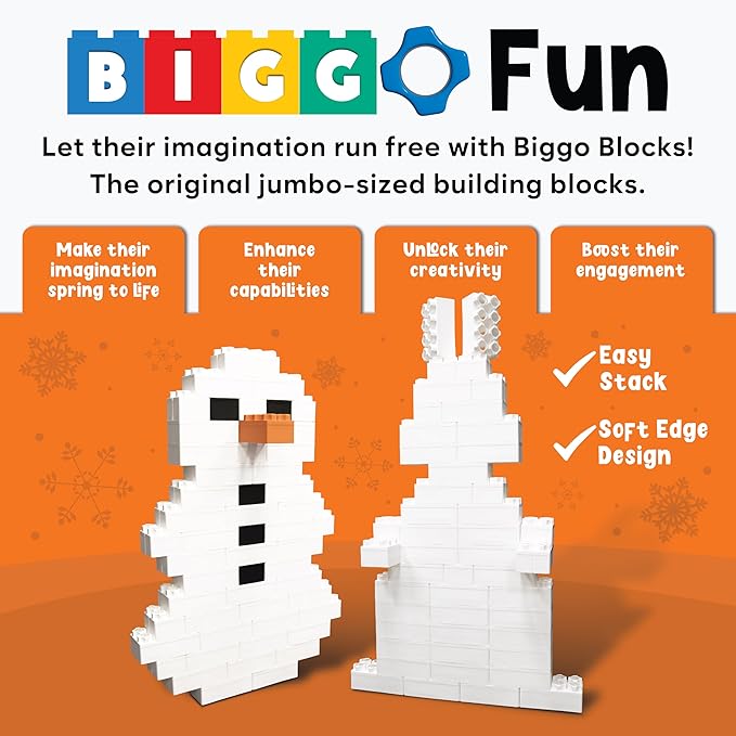 Big Blocks for Kids Ages 4-8 — Indoor & Outdoor Blocks Kids Games — White Large Building Blocks - 48 pc-CubbioJoy