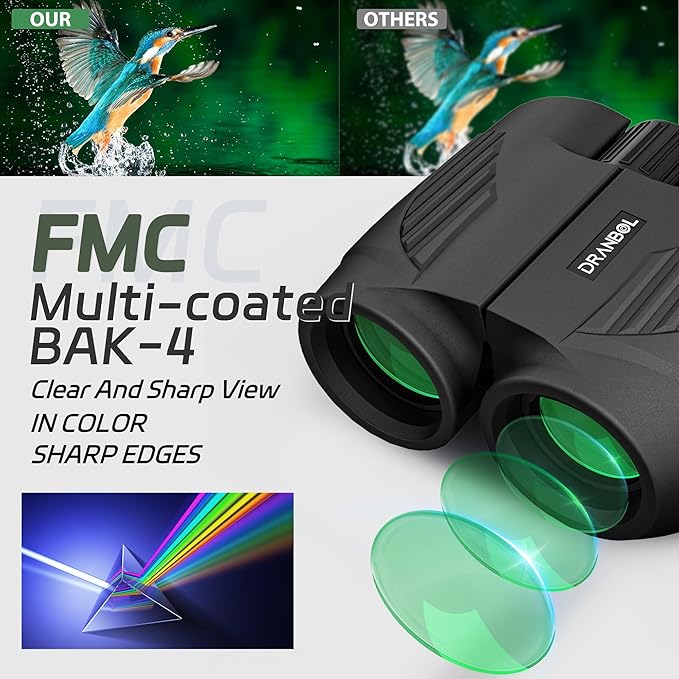 20X25 Small Binoculars for Adults and Kids, Large Eyepiece Binoculars for Bird Watching Easy Focus, Pocket High Powered Opera Glasses for Concert, Cruise Ship, Travel Must Have-CubbioJoy