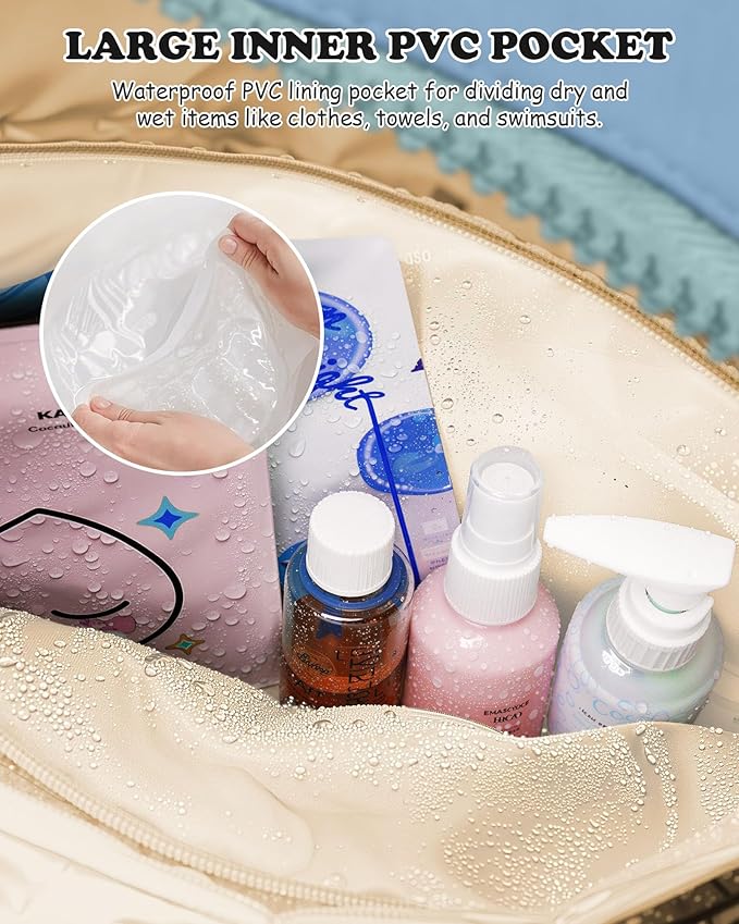 Initial Duffle Bag, Yoga Bags for Women，Overnight Bag with Wet Pocket，Lightweight Work Bags Personalized Gym Tote with Makeup Pouch-Gift for Women, Mom-CubbioJoy