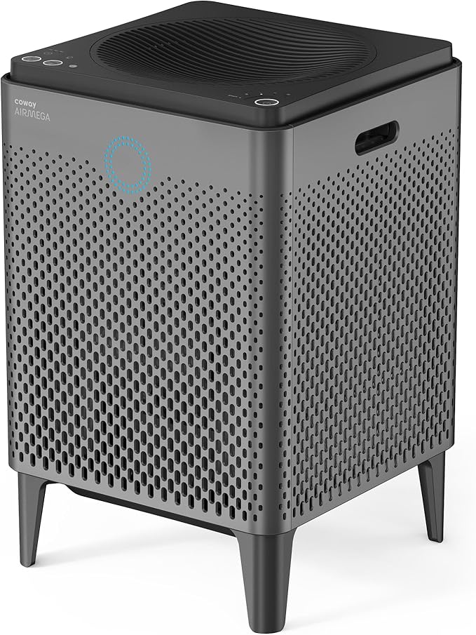 COWAY Air Purifiers for Home Large Room Up to 3,120ft², 2 Sets of Washable Pre-Filters and True HEPA Filters for Smoke, Allergies, Pet Dander, Odor, AQI, Auto & Sleep Mode, Timer, 5yr Warranty, 400(G)-CubbioJoy