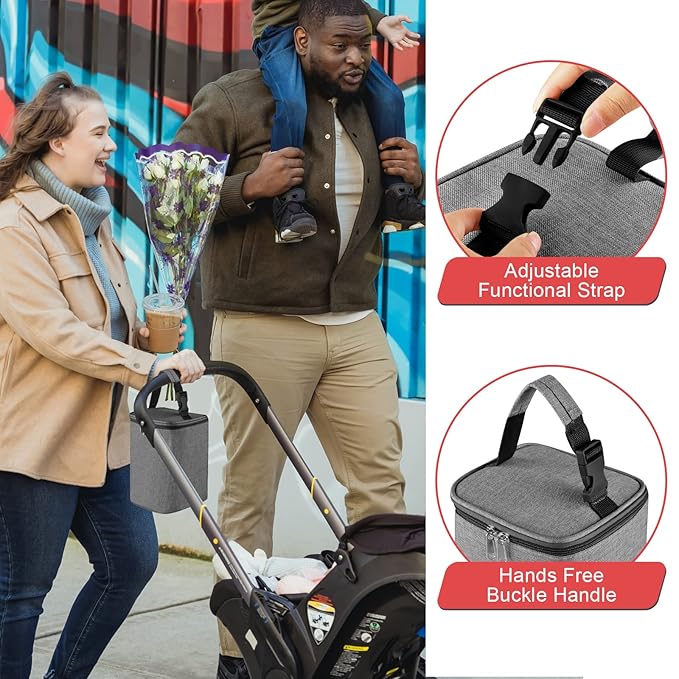 Accmor Breastmilk Cooler Bag, Baby Bottle Cooler Bags, Insulated Tote Bags On The Go, Fits 4 Large 8oz Bottles, for Nursing Mom Daycare Travel-CubbioJoy