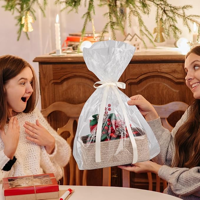 4 Pack Small Storage Shelf Baskets for Organizing, Mini Woven Rope Storage Bins for Towels, Cute Decorative Closet Organizer，Baby Nursery, Gift Empty Baskets -13''Lx8.66''Wx5.11''H-Brown-CubbioJoy