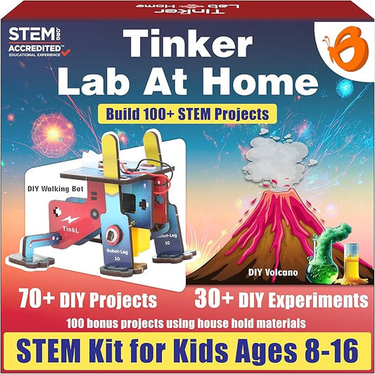 Butterfly EduFields 200+ Jumbo STEM Projects Kit for Kids Age 12-14 | Engineering & Science Experiments for 8-12 Year Olds | Electronics Circuits | Best Birthday Gift for Kids Age 12-14-CubbioJoy