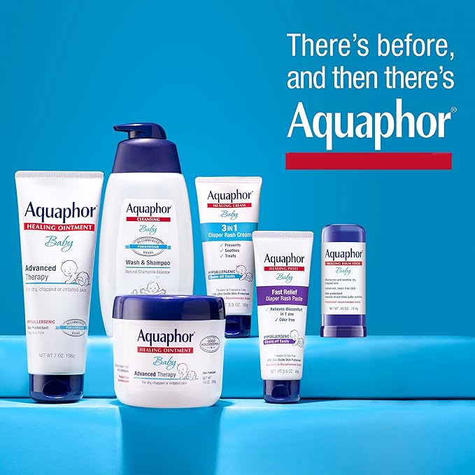 Aquaphor Baby Wash and Shampoo - Mild, Tear-free 2-in-1 Solution for Baby’s Sensitive Skin - 16.9 fl. oz. Pump-CubbioJoy