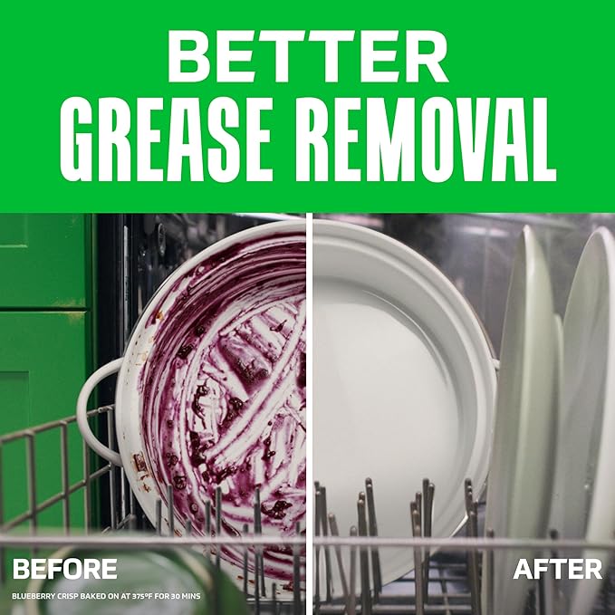 Cascade Free & Clear Dishwasher Pods, Dishwasher Detergent, Dish Detergent Soap, Lemon Essence, 47 Count-CubbioJoy