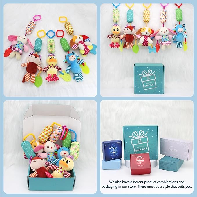 BLOOBLOOMAX Sock rattles for Babies 0-24 Months Baby Animal Foot Finder Educational Toys-CubbioJoy