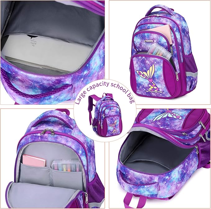 Cusangel Backpack for Girls Boys School Bookbags Kindergarten Elementary Lightweight Waterproof Multifunctional Large Capacity for Backpack (16 inch Fun Prints)-CubbioJoy