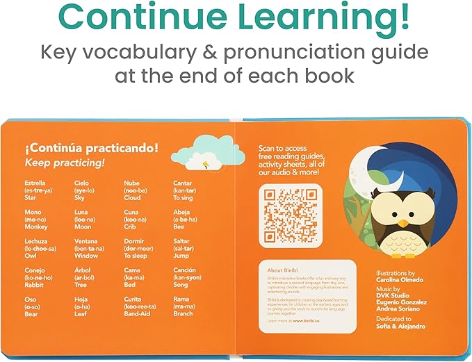 Binibi Spanish Musical Book for Toddlers 1-3 Estrellita ¿Dónde Estás? & Other Nursery Rhymes | Spanish Learning for Kids | Bilingual Children's Sound Book | Libro en español para bebés-CubbioJoy