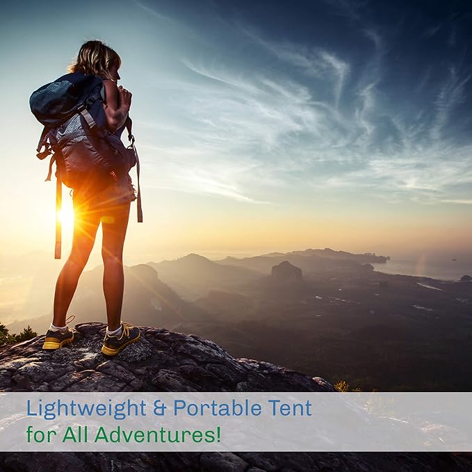 2-Person Dome Tent – Easy Set Up Shelter with Rain Fly and Carrying Bag for Camping-CubbioJoy