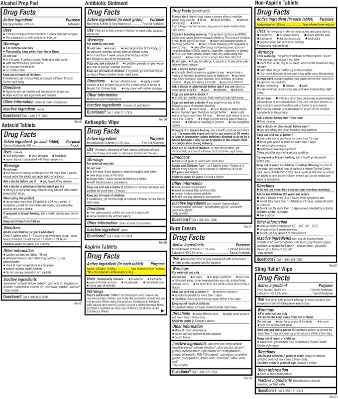 Be Smart Get Prepared First Aid Kit, Teal, 326 Piece, Exceeds OSHA and ANSI Guidelines 100 People - Office, Home, Car, School, Emergency, Survival, Camping, Hunting and Sports-CubbioJoy