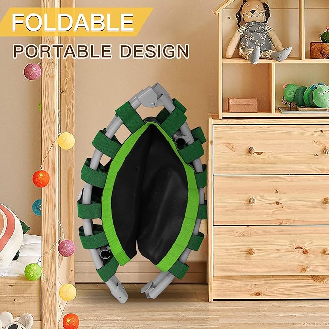 CLORIS 38in/48in Folding Trampoline - Max Load 220lbs / 450lbs Mini Trampoline Rebounder Trampoline for Adults with Adjustable Foam Handle, with safty Padded Cover Best Gift for Kids/Adult-CubbioJoy