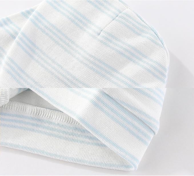 Baby Hat and Mittens Set Cotton Newborn Baby Hats Caps for Boys and Girls, 0-6 Months-CubbioJoy