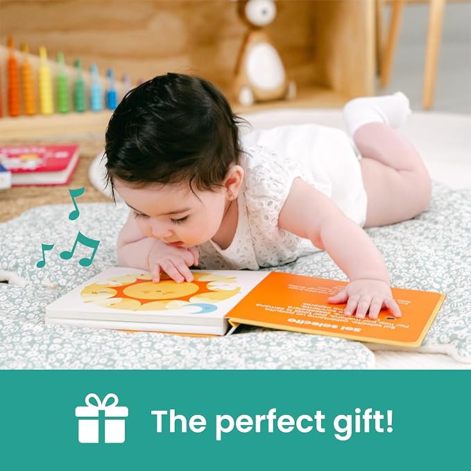 Binibi Spanish Musical Book for Toddlers Sol Solecito & Other Nursery Rhymes | Spanish Learning for Kids | Bilingual Children's Sound Book | Libro en español para bebés-CubbioJoy