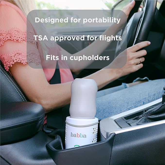 Babba Baby Bottle Cooler and Warmer - Both refrigerates and Fast Warming, Breast Milk Storage, Travel-Friendly and Portable, Smart app-Control, Perfect Temperature-CubbioJoy